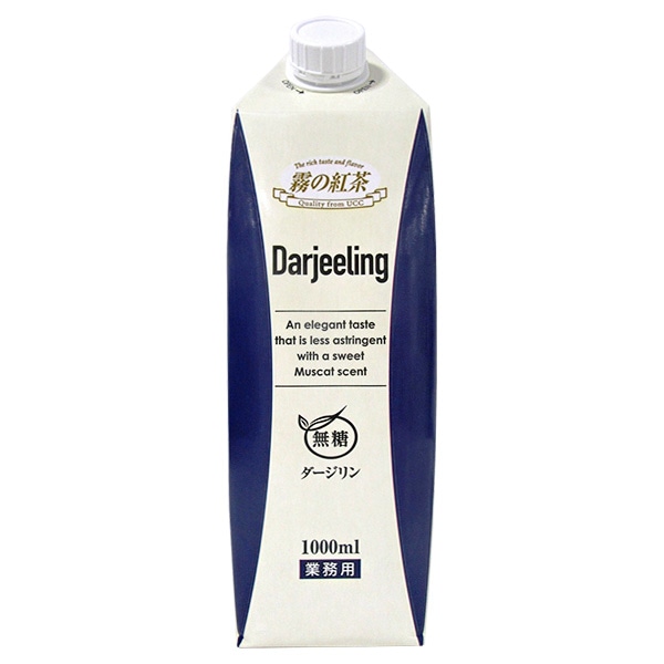 UCC 霧の紅茶 ダージリン無糖 1000ml紙パック×12本入×(2ケース)
