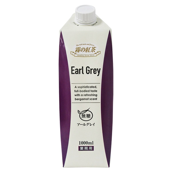 UCC 霧の紅茶 アールグレイ無糖 1000ml紙パック×12本入×(2ケース)