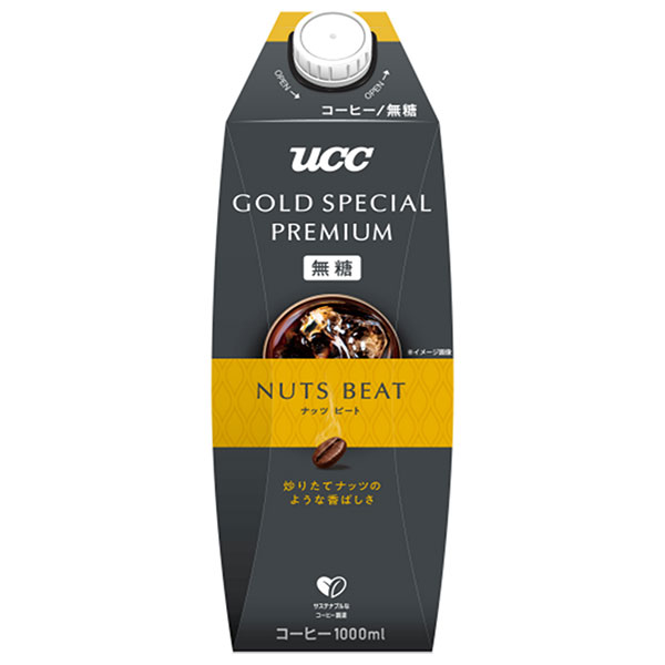 UCC GOLD SPECIAL PREMIUM ナッツビート 無糖 1000ml紙パック×12本入
