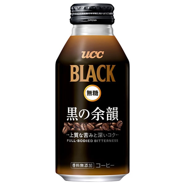 UCC BLACK無糖 黒の余韻 375gリキャップ缶×24本入×(2ケース)