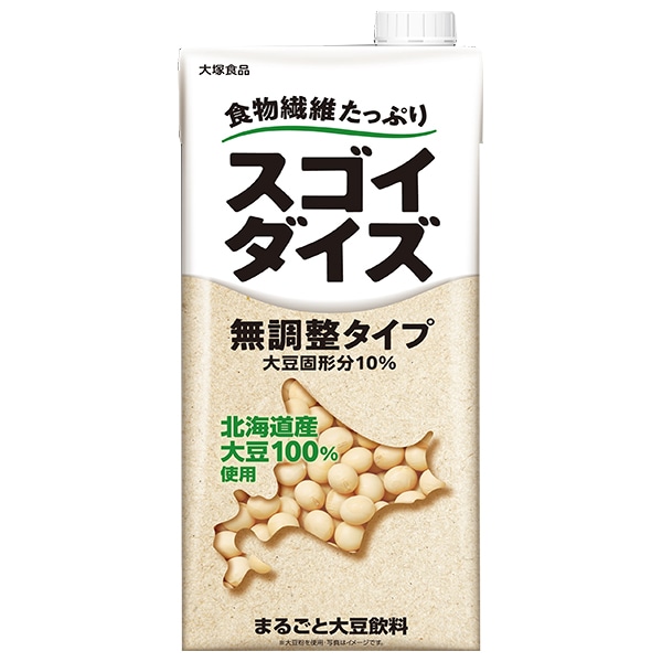 大塚食品 スゴイダイズ 無調整タイプ 1000ml紙パック×6本入