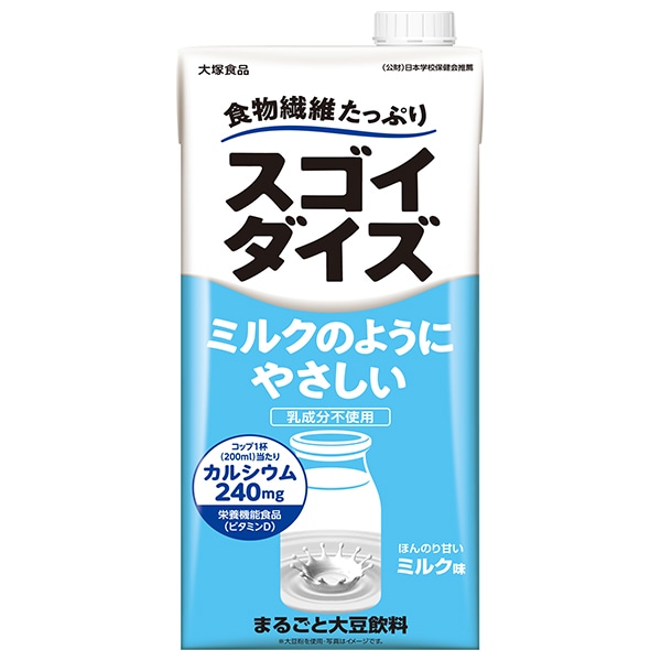 大塚食品 スゴイダイズ ミルクのようにやさしいミルク味 1000ml紙パック×6本入