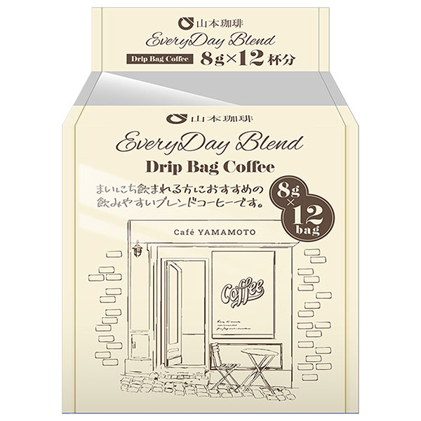山本珈琲 エブリデイブレンド ドリップバッグ (8g×12P)×6袋入