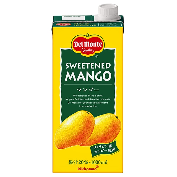 デルモンテ マンゴー20% 1L紙パック×6本入×(2ケース)
