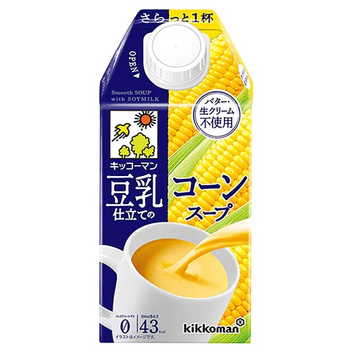 紀文 豆乳仕立てのコーンスープ 500ml紙パック×12本入×(2ケース)