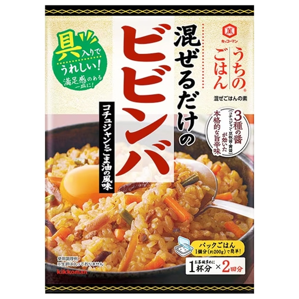キッコーマン うちのごはん 混ぜごはんの素 ビビンバ コチュジャンとごま油の風味 82g×10袋入