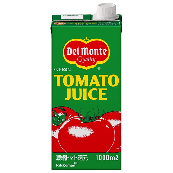 デルモンテ トマトジュース 1L紙パック×6本入×(2ケース)