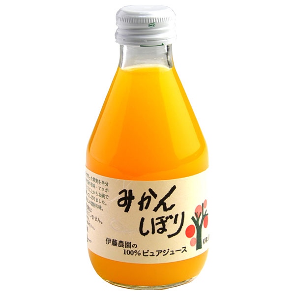 伊藤農園 100%ピュアジュース みかん 180ml瓶×30本入