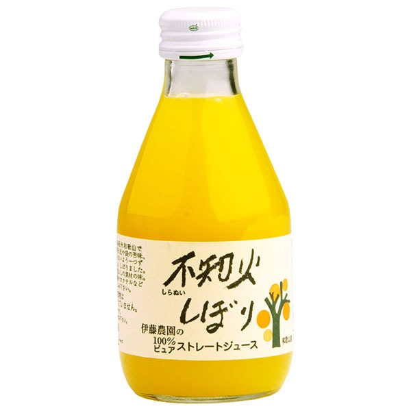 伊藤農園 100%ピュアジュース 不知火 180ml瓶×30本入×(2ケース)