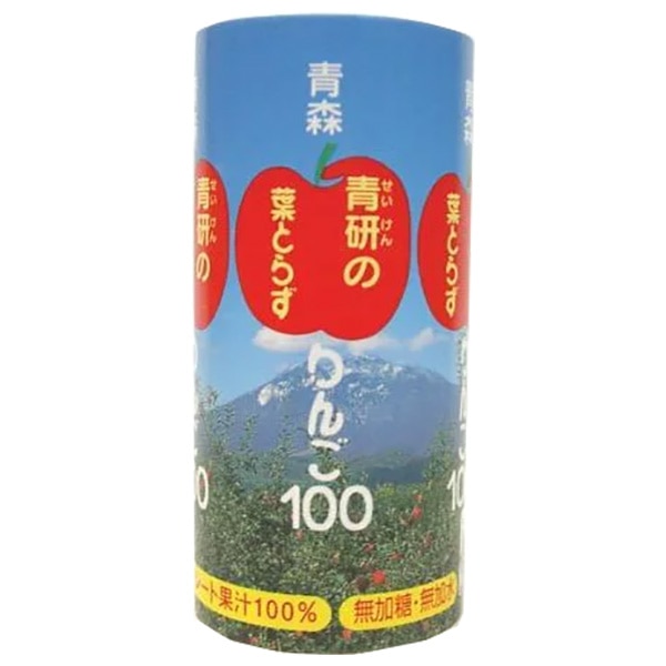 青研 葉とらずりんごジュース 葉とらずりんご100 195mlカートカン×30本入×(2ケース)
