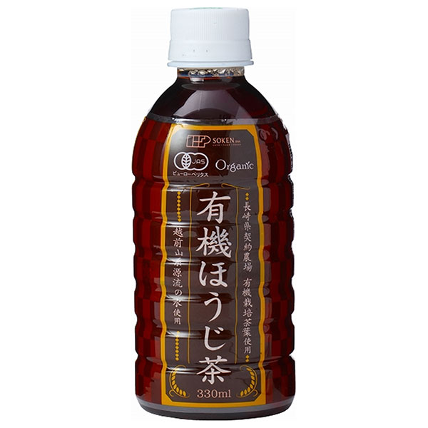 創健社 有機ほうじ茶 330mlペットボトル×24本入