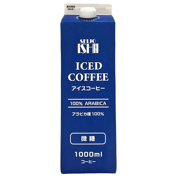 成城石井 アイスコーヒー 微糖 1000ml紙パック×12本入×(2ケース)