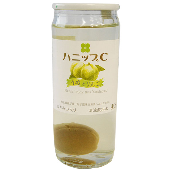 プラム食品 ハニップC うめとりんご 200g瓶×15本入×(2ケース)