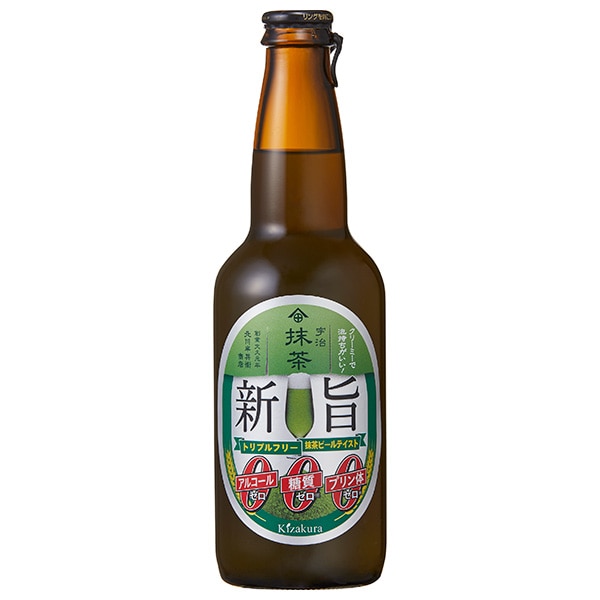 【賞味期限2026.02かそれ以降】黄桜 新旨ゼロ 抹茶ビールテイスト トリプルフリー 330ml瓶×12本入×(2ケース)