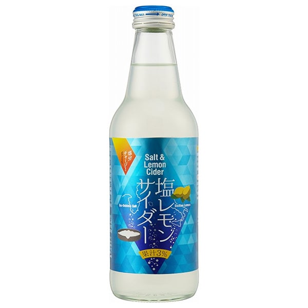 川崎飲料 塩レモンサイダー 340ml瓶×24本入×(2ケース)