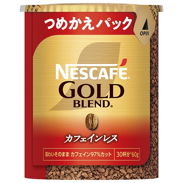 ネスレ日本 ネスカフェ ゴールドブレンド カフェインレス エコ&システムパック【バリスタ詰め替え用】 60g×12個入×(2ケース)