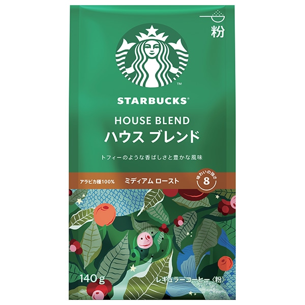 ネスレ日本 スターバックス レギュラーコーヒー ハウスブレンド(粉) 140g×6袋入