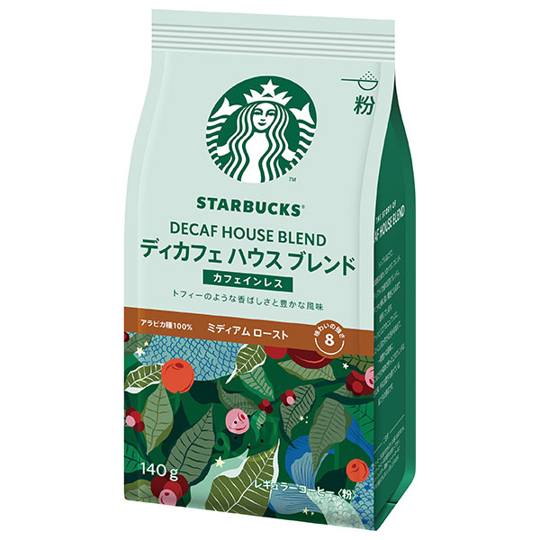 ネスレ日本 スターバックス コーヒー ディカフェ ハウス ブレンド(粉) 140g×6袋入