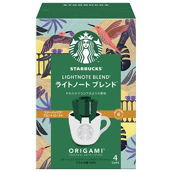 ネスレ日本 スターバックス オリガミ パーソナルドリップコーヒー ライトノート ブレンド (9g×4袋)×6箱入×(2ケース)