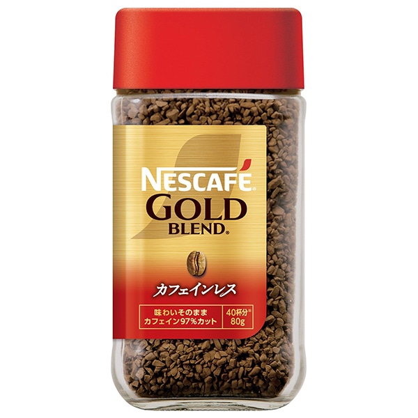 ネスレ日本 ネスカフェ ゴールドブレンド カフェインレス 80g瓶×24本入