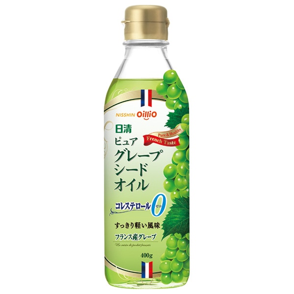 日清オイリオ ピュアグレープシードオイル 400g瓶×12本入