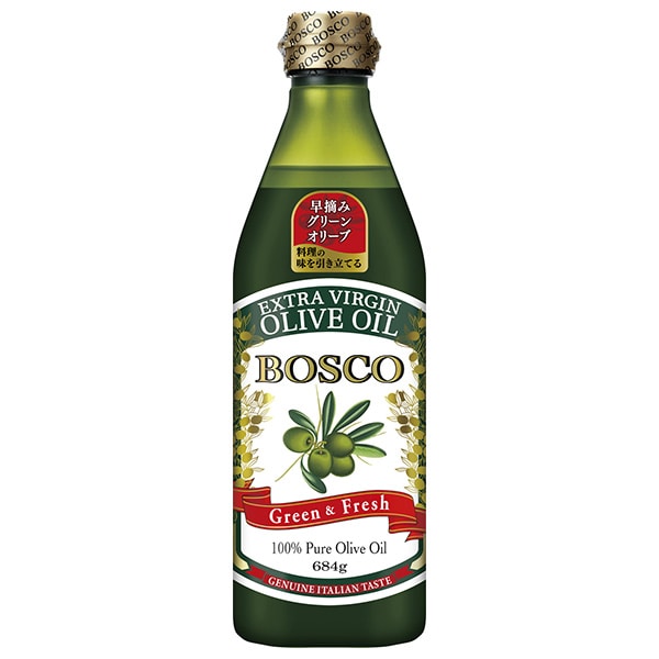 日清オイリオ BOSCO(ボスコ) エキストラバージンオリーブオイル 684gペットボトル×12本入