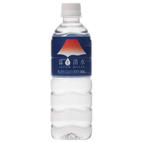 ミツウロコ 富士清水 JAPAN WATER 500mlペットボトル×24本入×(2ケース)