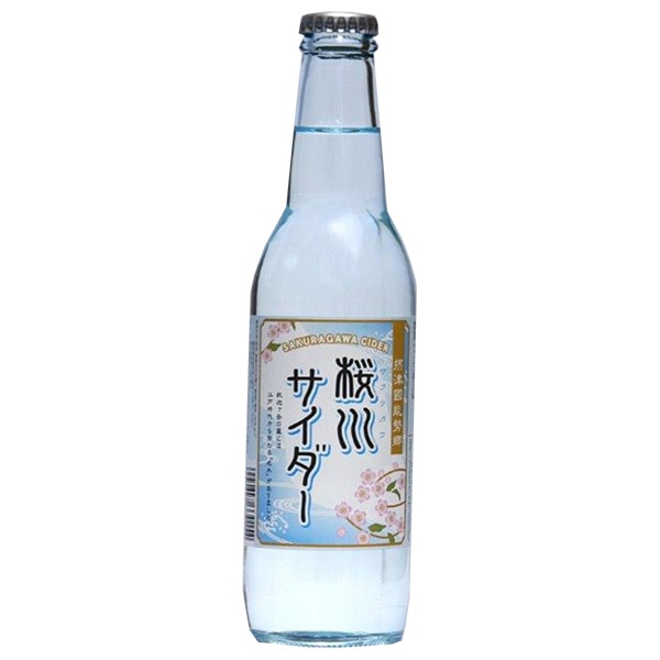 能勢酒造 桜川サイダー 330ml瓶×24本入×(2ケース)