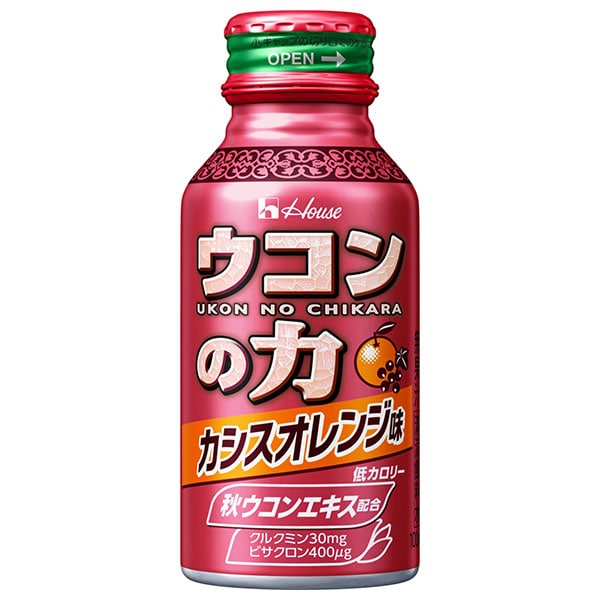 ハウスウェルネス ウコンの力 カシスオレンジ味 100mlボトル缶×60本入