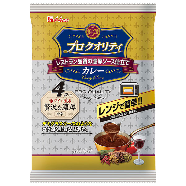 ハウス食品 プロクオリティ カレー 贅沢な濃厚 540g(135g×4袋)×6個入×(2ケース)