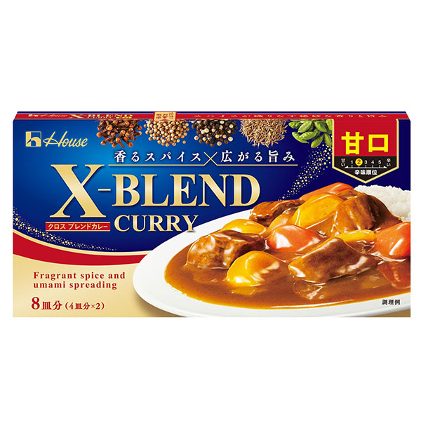 ハウス食品 クロスブレンド カレー 甘口 140g×10個入