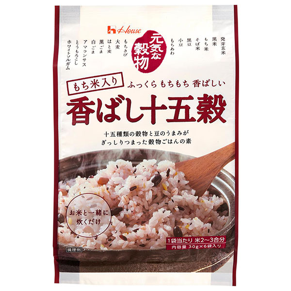ハウス食品 元気な穀物 香ばし十五穀 180g(30g×6袋)×20個入