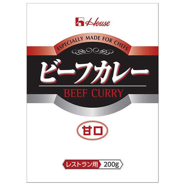 ハウス食品 ビーフカレー 甘口 (レストラン用) 200g×30袋入