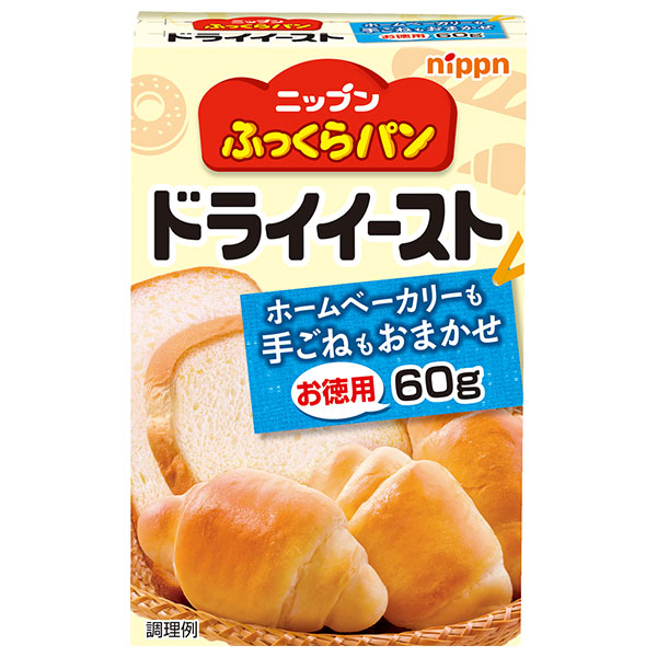 ニップン ふっくらパン ドライイースト(お徳用) 60g×6袋入