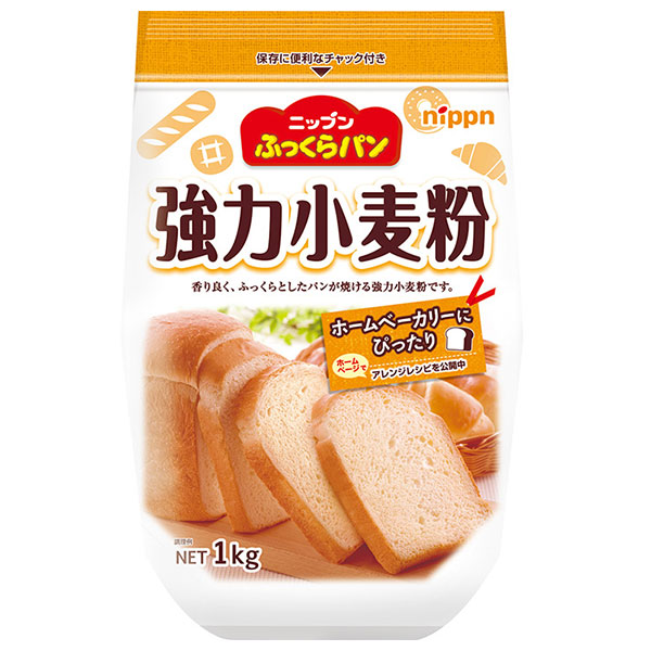 ニップン ふっくらパン 強力小麦粉 1kg×12袋入×(2ケース)