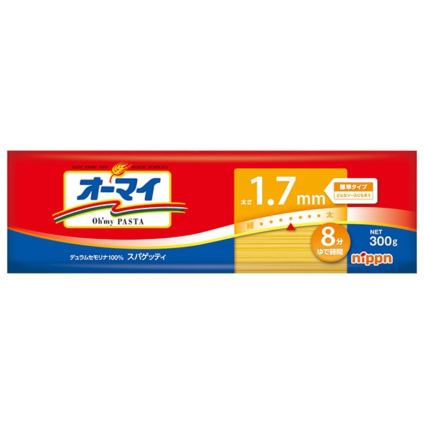 ニップン オーマイ スパゲッティ 1.7mm 300g×40袋入