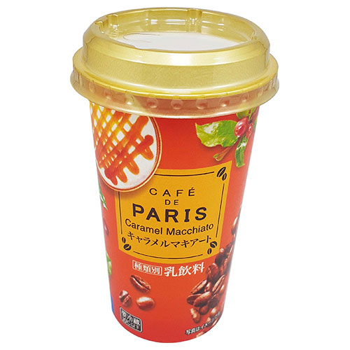 北海道乳業 カフェ ド パリ キャラメルマキアート 180g×8本入×(2ケース) チルド 冷蔵品