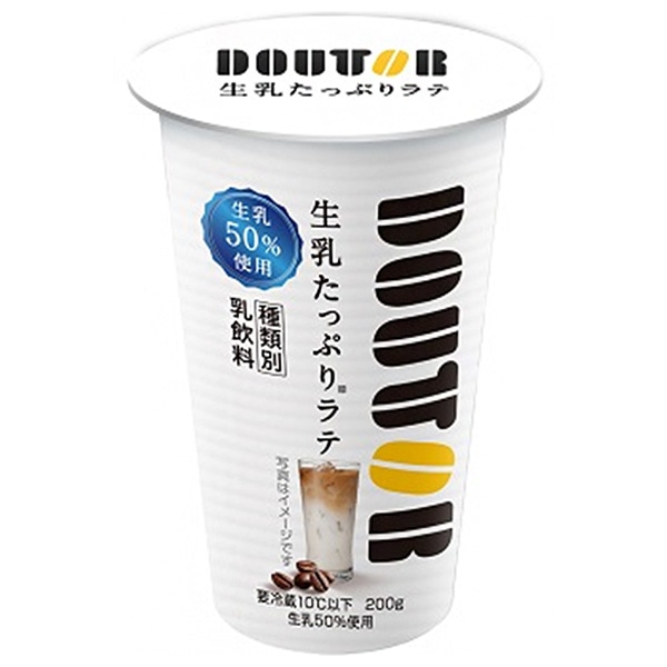 協同乳業 ドトール 生乳たっぷりラテ 200g×12本入 チルド 冷蔵品