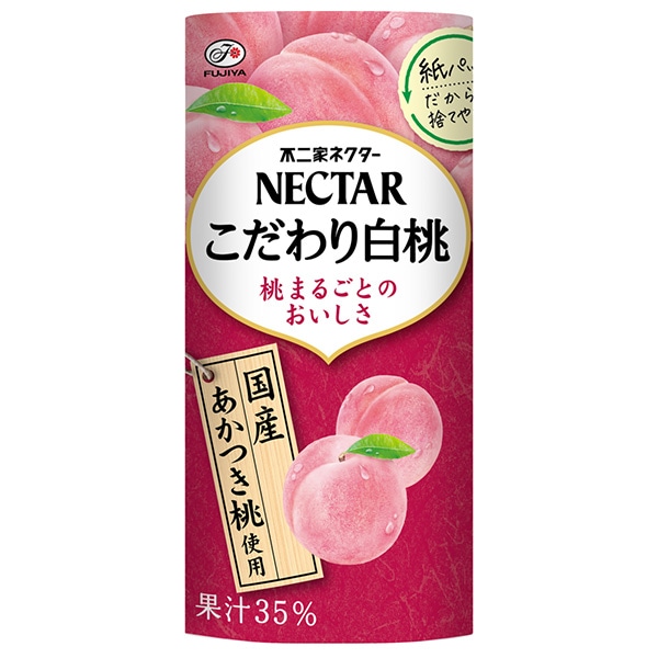 不二家 ネクター こだわり白桃 195gカートカン×24本入