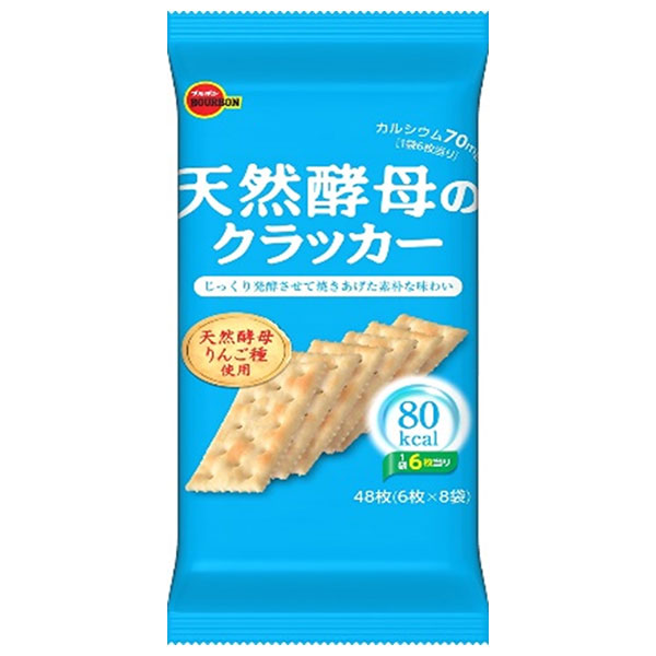 ブルボン 天然酵母のクラッカー (6枚×8袋)×12(6×2)個入