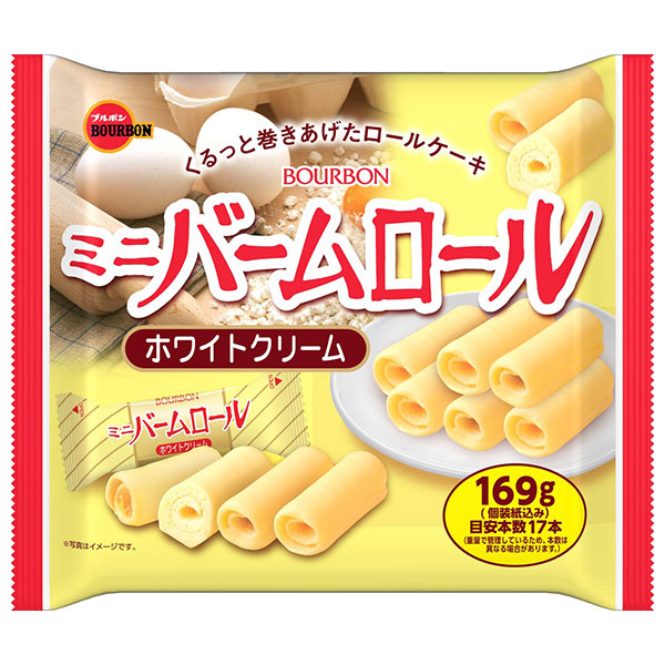 ブルボン ミニバームロール ホワイトクリーム 169g×12袋入