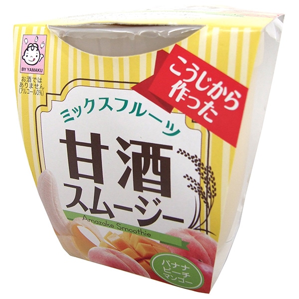 ヤマク食品 甘酒スムージー ミックスフルーツ 180g×12個入