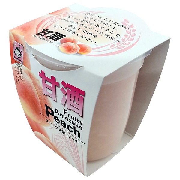 ヤマク食品 フルーツ甘酒 ピーチ 180g×12個入×(2ケース)