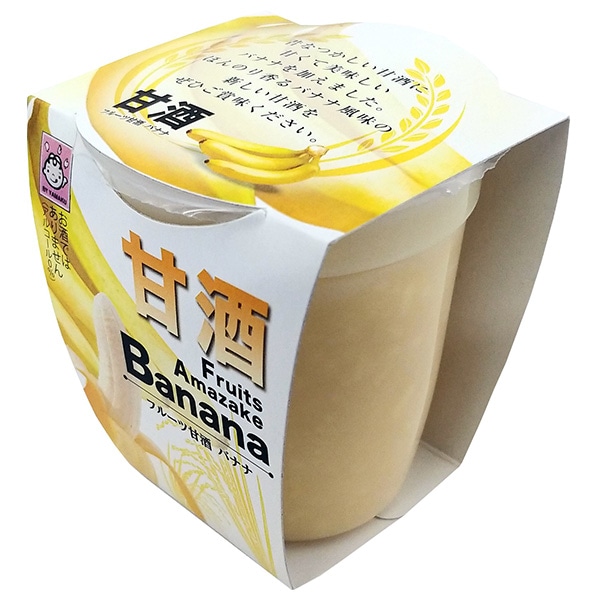ヤマク食品 フルーツ甘酒 バナナ 180g×12個入