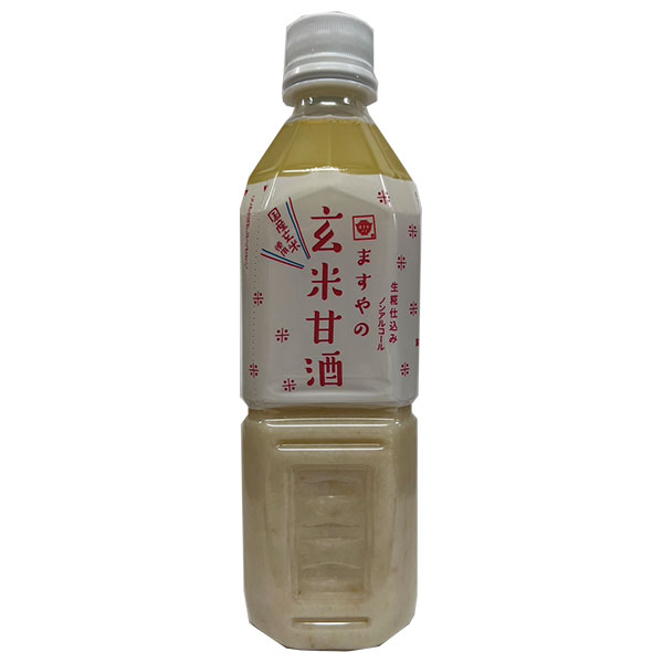 ますやみそ 玄米甘酒 500mlペットボトル×12本入×(2ケース)
