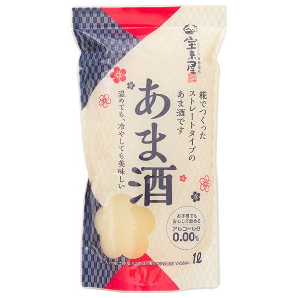 宝来屋 ストレートあま酒 1000ml×10袋入