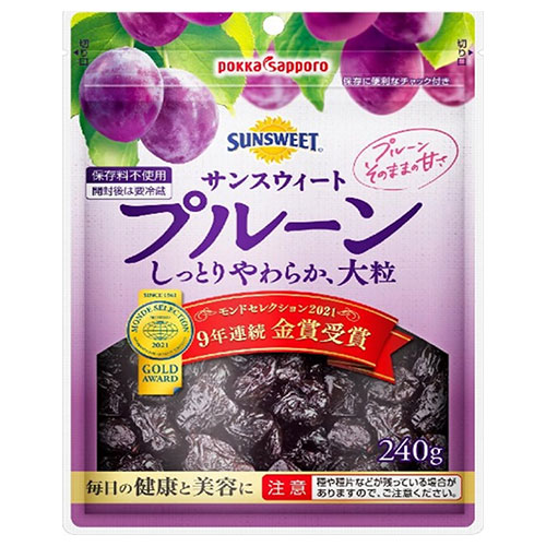 ポッカサッポロ サンスウィート プルーン 240g×10袋入×(2ケース)
