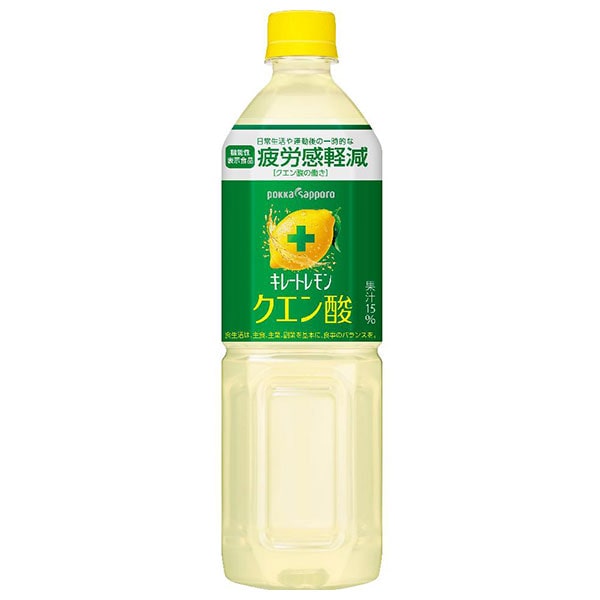 ポッカサッポロ キレートレモン クエン酸【機能性表示食品】 900mlペットボトル×12本入