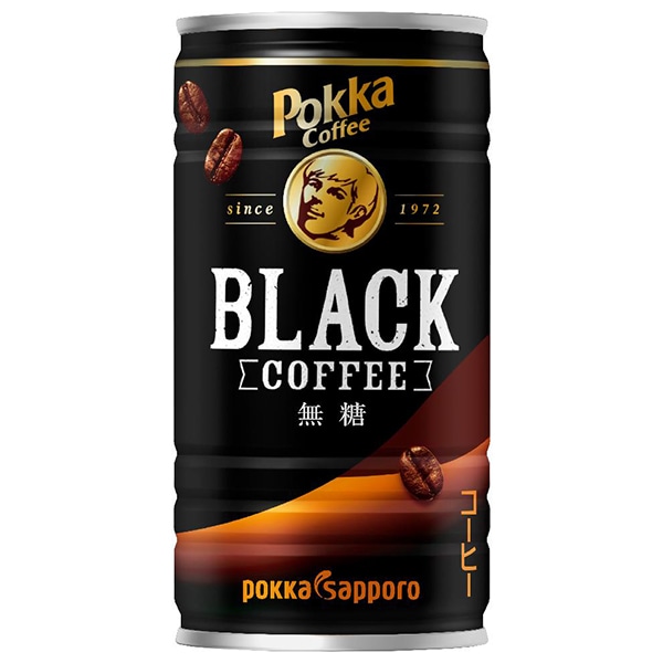 ポッカサッポロ ポッカコーヒー ブラック 185g缶×30本入