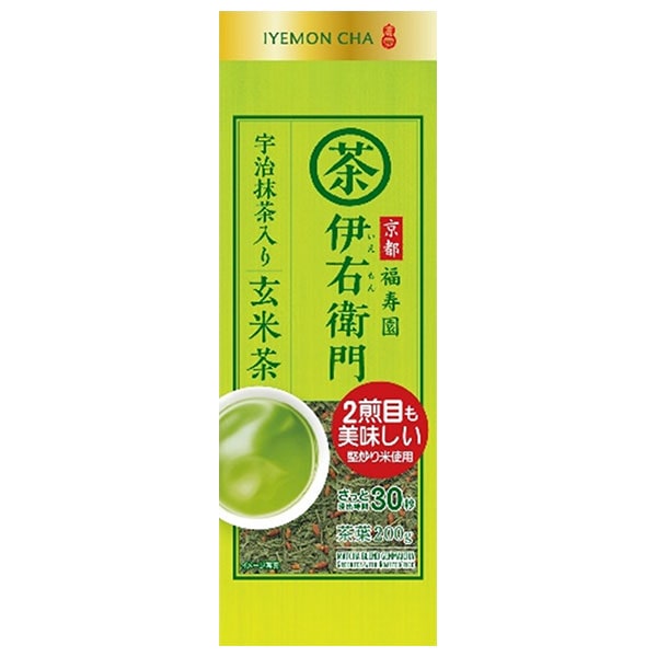 宇治の露製茶 伊右衛門 抹茶入り玄米茶 200g×12袋入